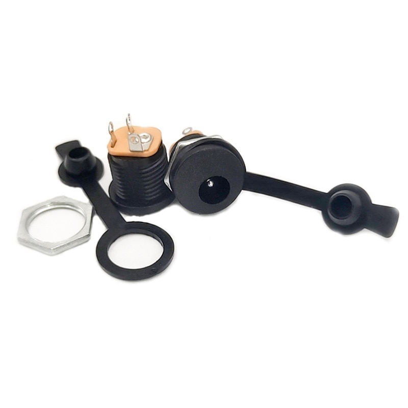 5pcs/10pcs/20pcs DC022 5.5x2.1 3Pin Connectors Interface Female Mount Socket Jack Plug Wire Adapter DC power outlet