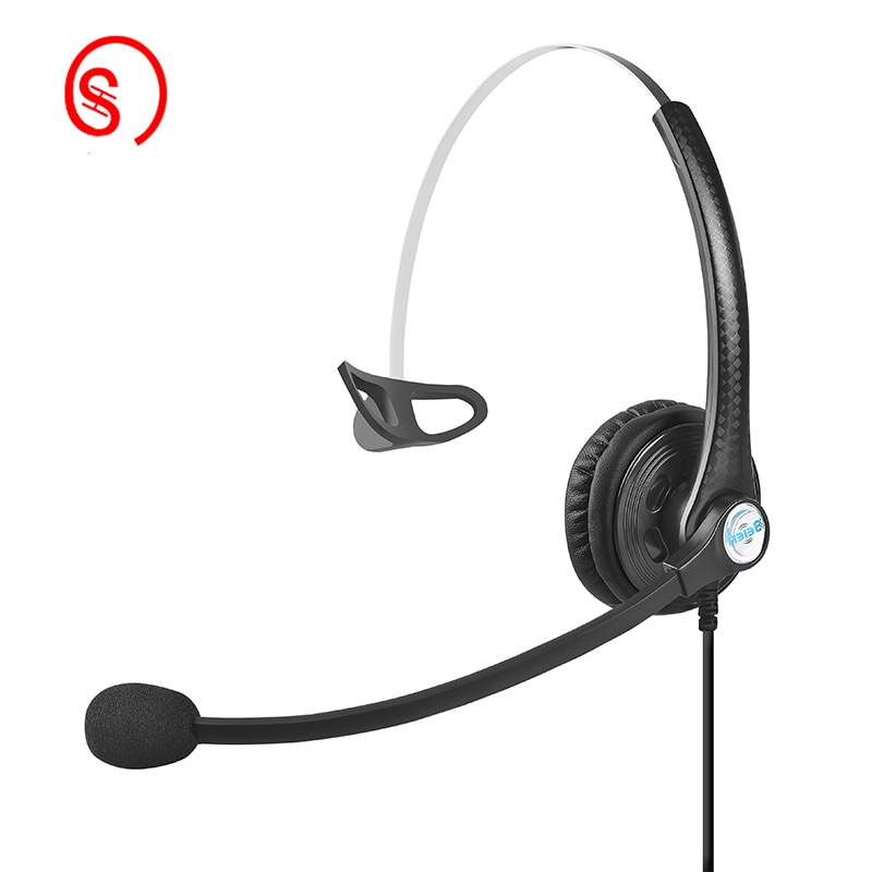 A16 Wired Earphone,Noise Reduction with voice control,Call center traffic headphone,Suitable for PC/Phone/Laptop/Home Office