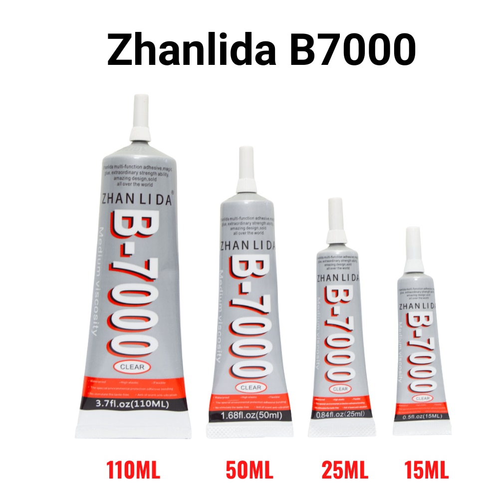 15ML 25ML 50ML 110ML Zhanlida B7000 Clear Contact DIY Universal Adhesive Repair Glue With Precision Applicator Tip