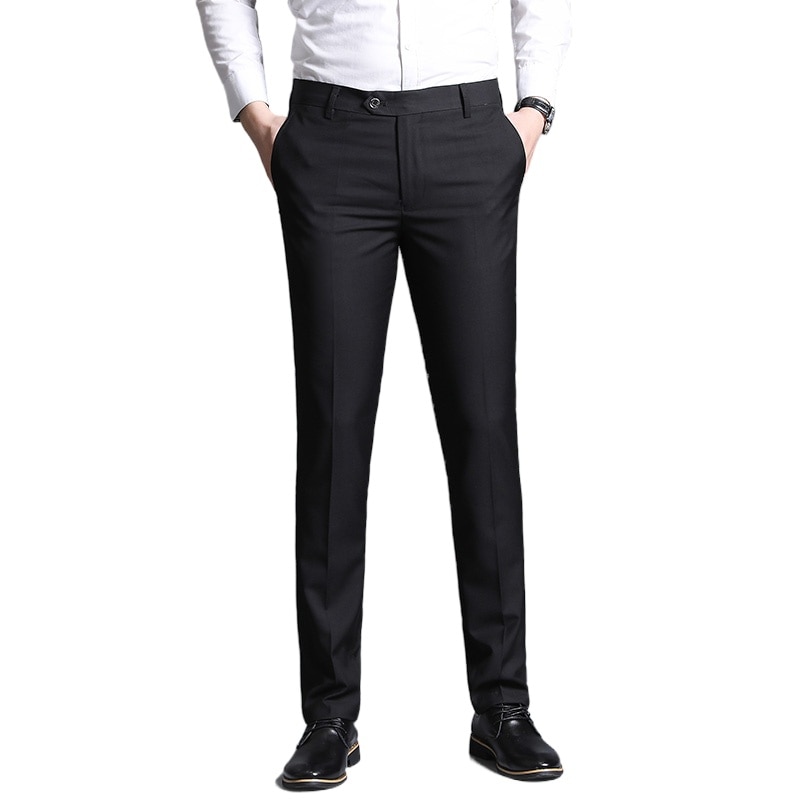 Wedding Dress 2021 Brand New Suit Pants Male Good Quality Mens Dress Pants Straight Office Male Trousers / dress pants slim fit