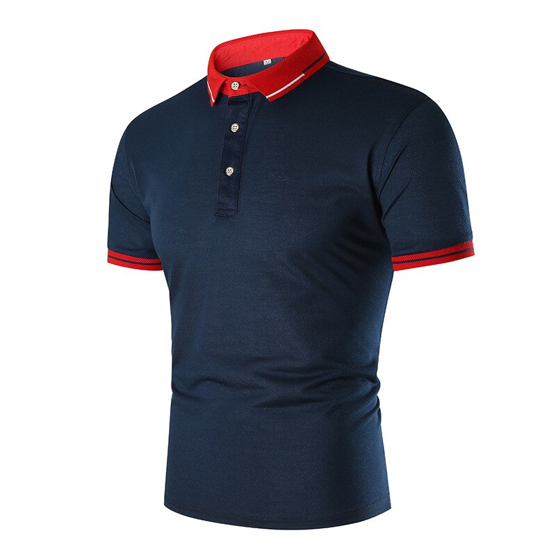 2021 new polo shirts men Contrast Color design Brand Summer Short sleeve polo shirt men street fashion Polo shirt men tops