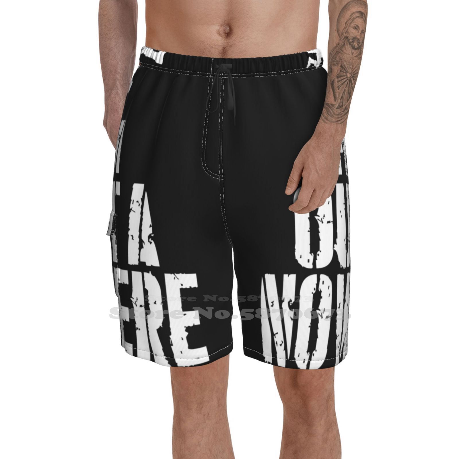 From Outta Nowhere Men'S Fashion Shorts Sports Shorts Rko Outtanowhere Wrestling