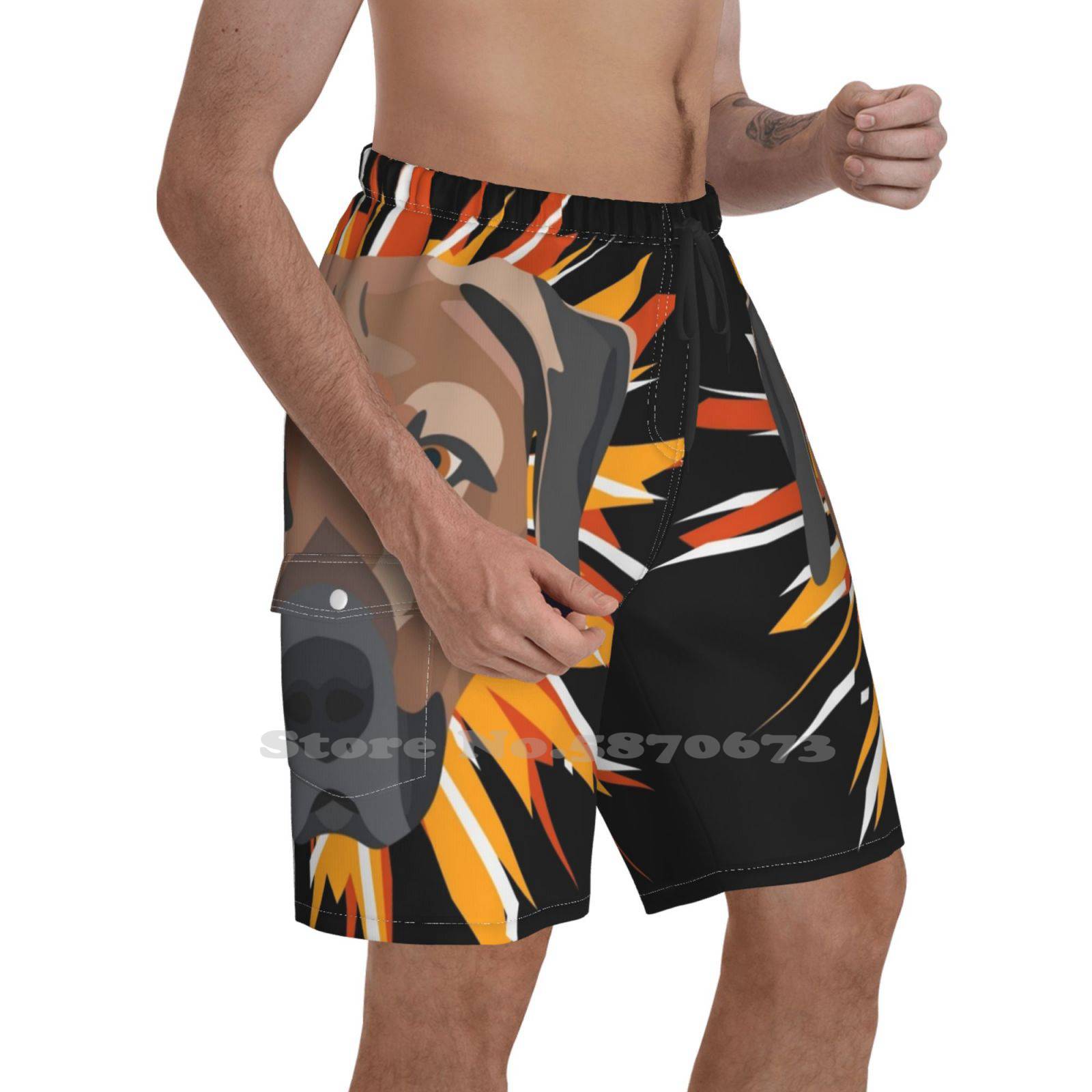 Dog With Fireworks Sports Fitness Shorts Dog Domestic Dog Guard Dog Fireworks Rocket New Years Eve Happy New Year New Year