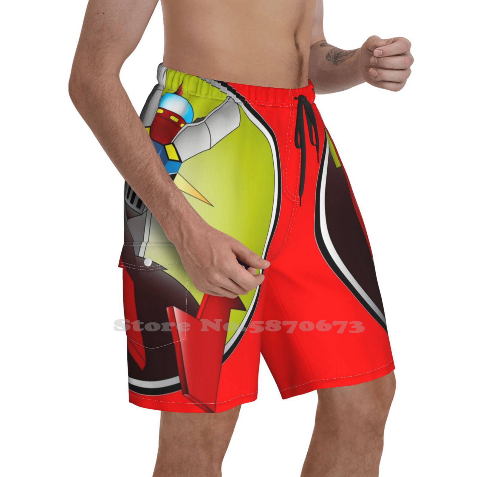 Icon Sports Fitness Shorts Z John Wick Koji Koji Kabuto Anime Sleeve Animation Robot Robots Japan Animation Series Tv Series