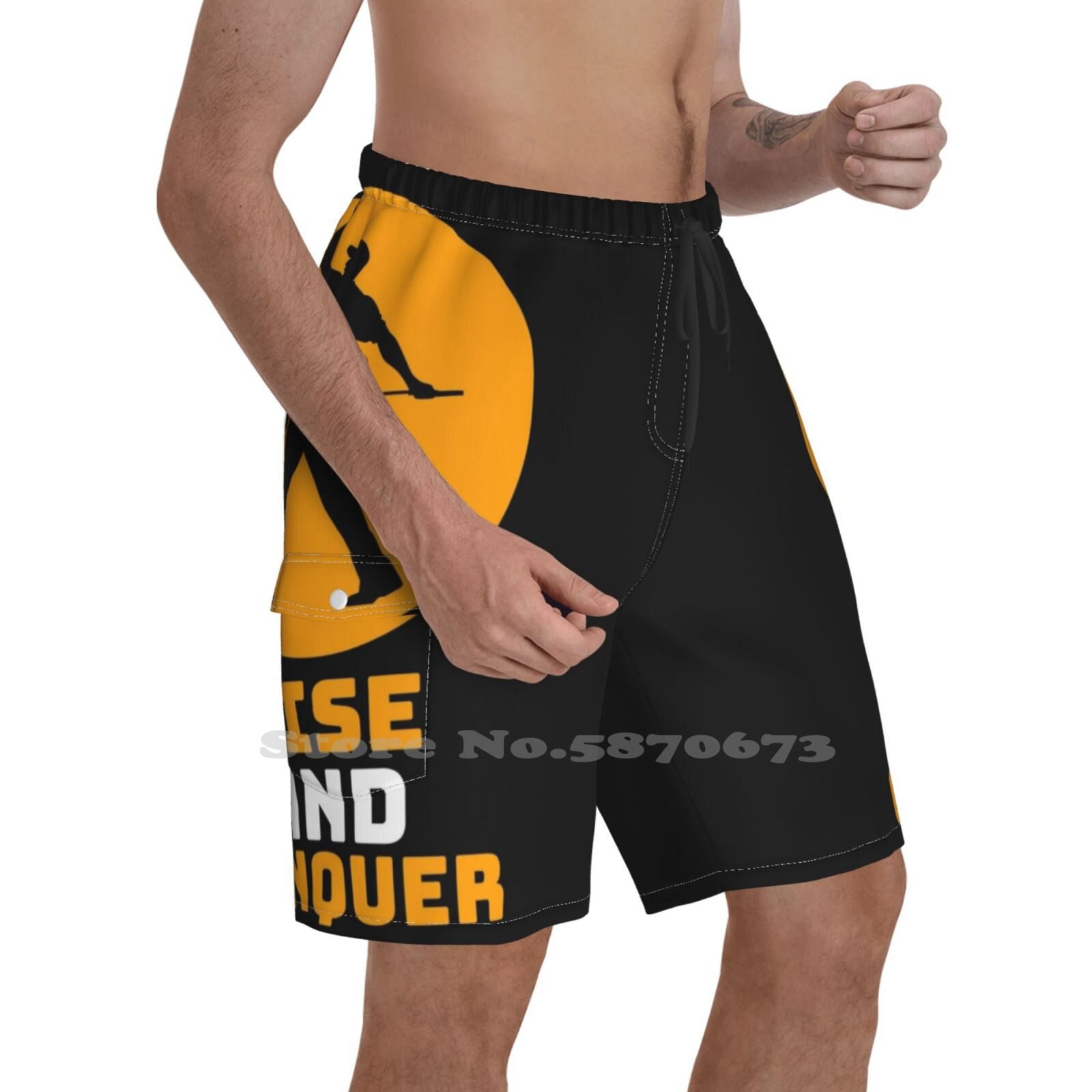Rise And Conquer Golf Quote Design Sports Fitness Shorts Golf Rise And Conquer Masters Pga Pga Tour Golfer Sports Masters Golf