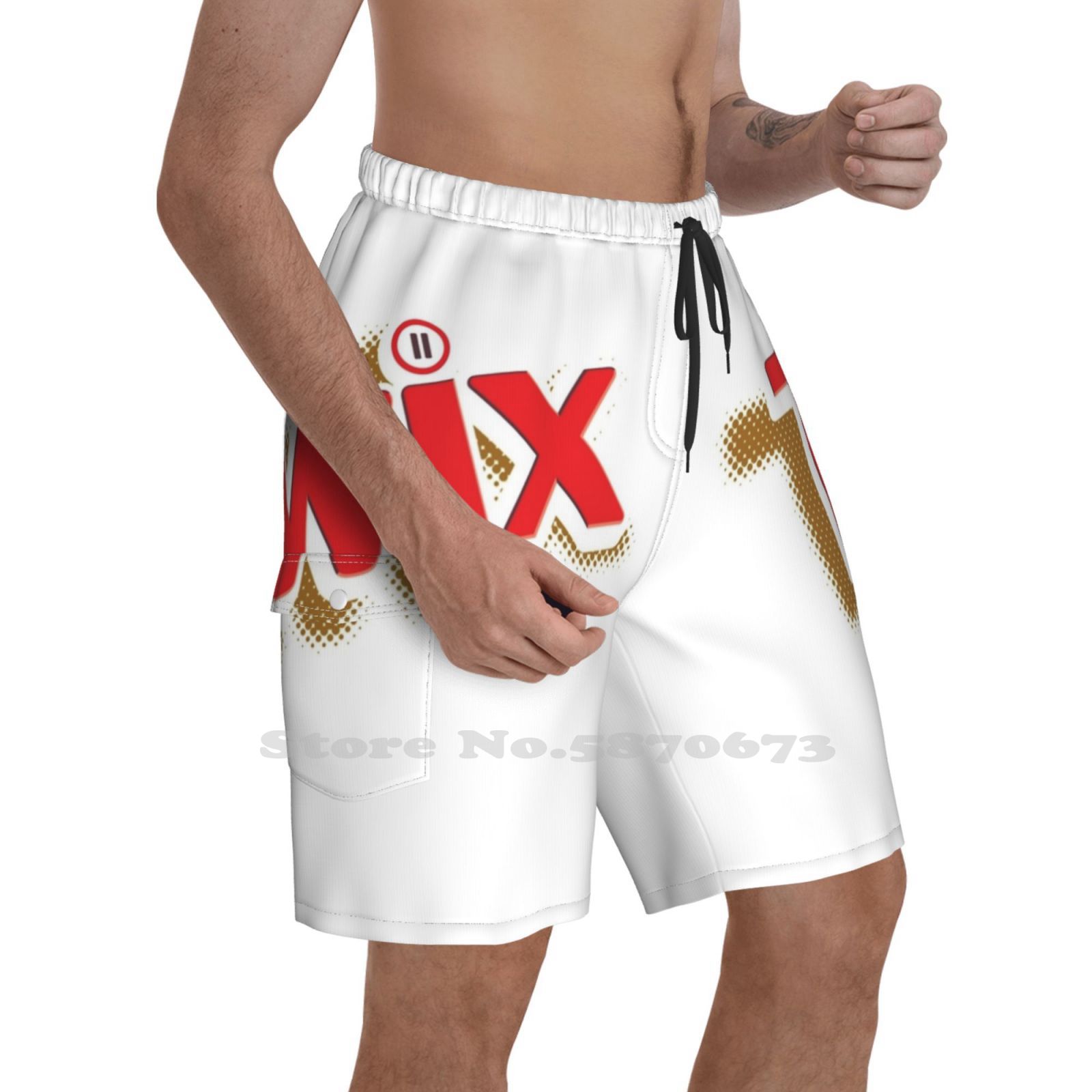 Twix Logo Men'S Summer Short Pants Beach Shorts Twix Mars Logo Bar Chocolatebar Energy Biscuits Break Pop Caramel Nuts