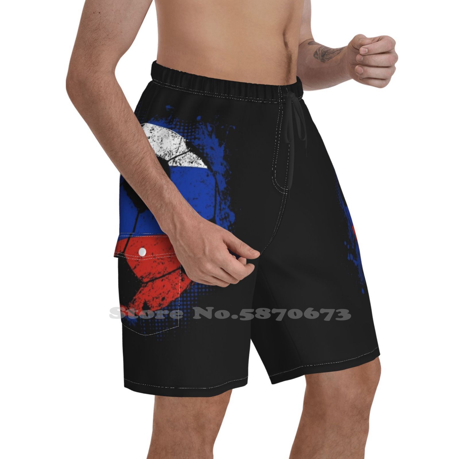 Russia Football Gift Running Fitness Sports Shorts Birthday Christmas Football Footballgame Premierleague Ronaldo Messi Futbol