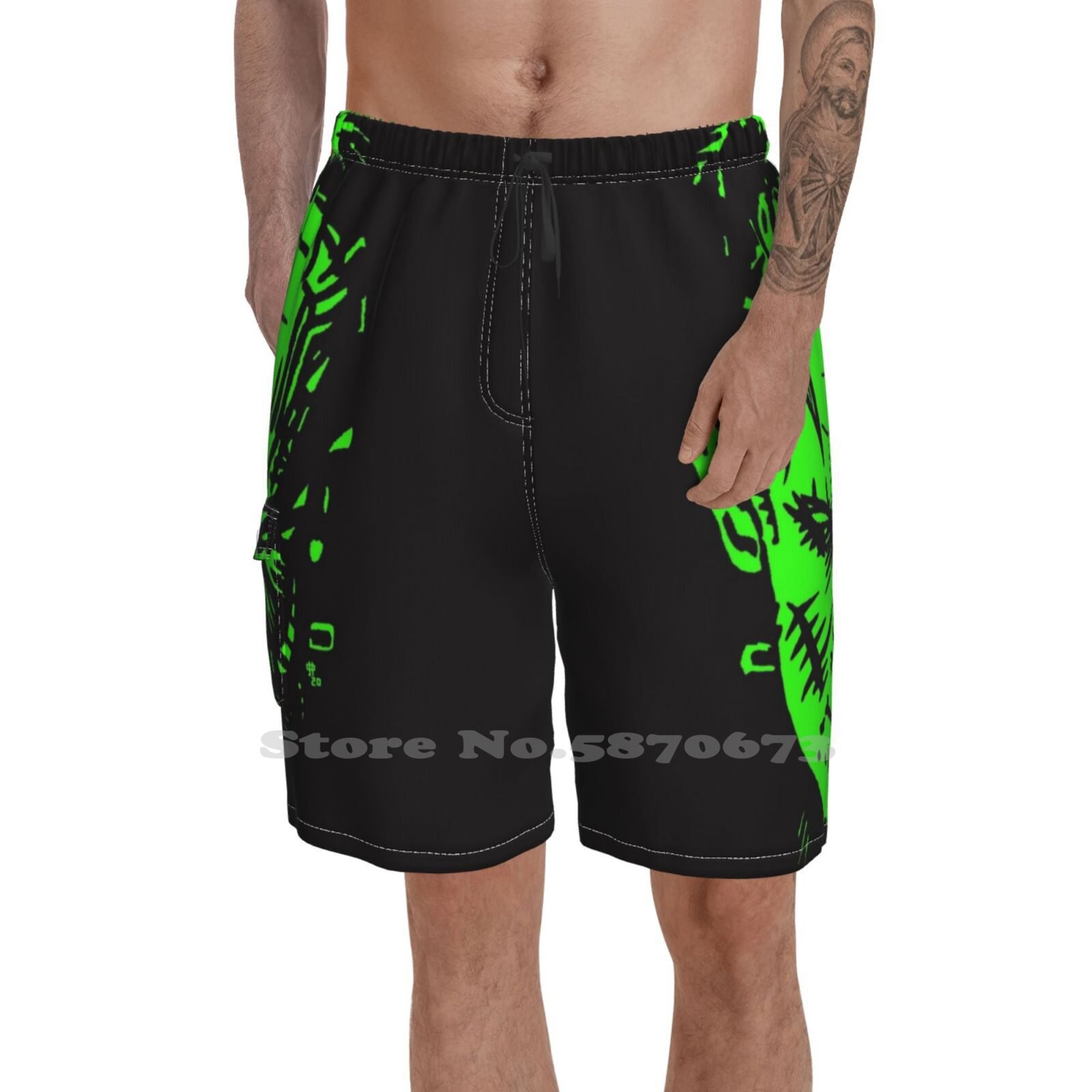 Smells Like Teen Frankenstein 2 Summer Pants Casual Shorts Male Streetwear Paulrafferty Boriskarloff Thefrankensteinmonster