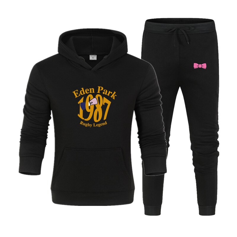 Autumn Winter Hooded Sweatshirt Sweatpants Slim Fit Man Woman Set Hoodie Pant Hip Hop Pullover Hoody Men's Sets Hoodies+Pan