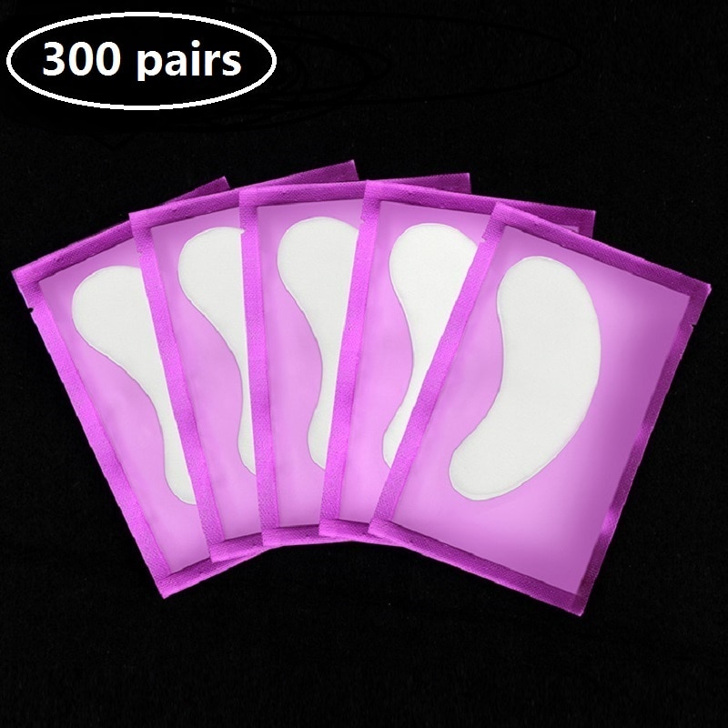 300pairs Eye Extension Eye Stickers Hydrogel Patches Grafting Eyelashes Under Pads Lashes Accessories Lash Extension Pads