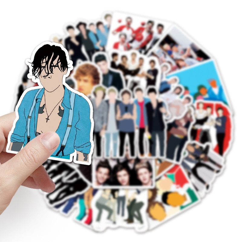 10/30/50/100PCS/Pack British Singer One Direction Graffiti Stickers For Laptop Notebook Skateboard Computer Luggage Sticker