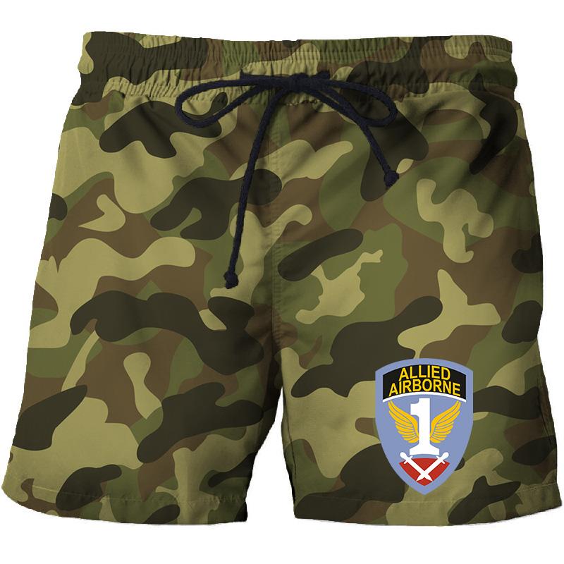U.S. Army special forces summer 3D beach pants military combat men's camouflage shorts outdoor hiking hunting sports shorts