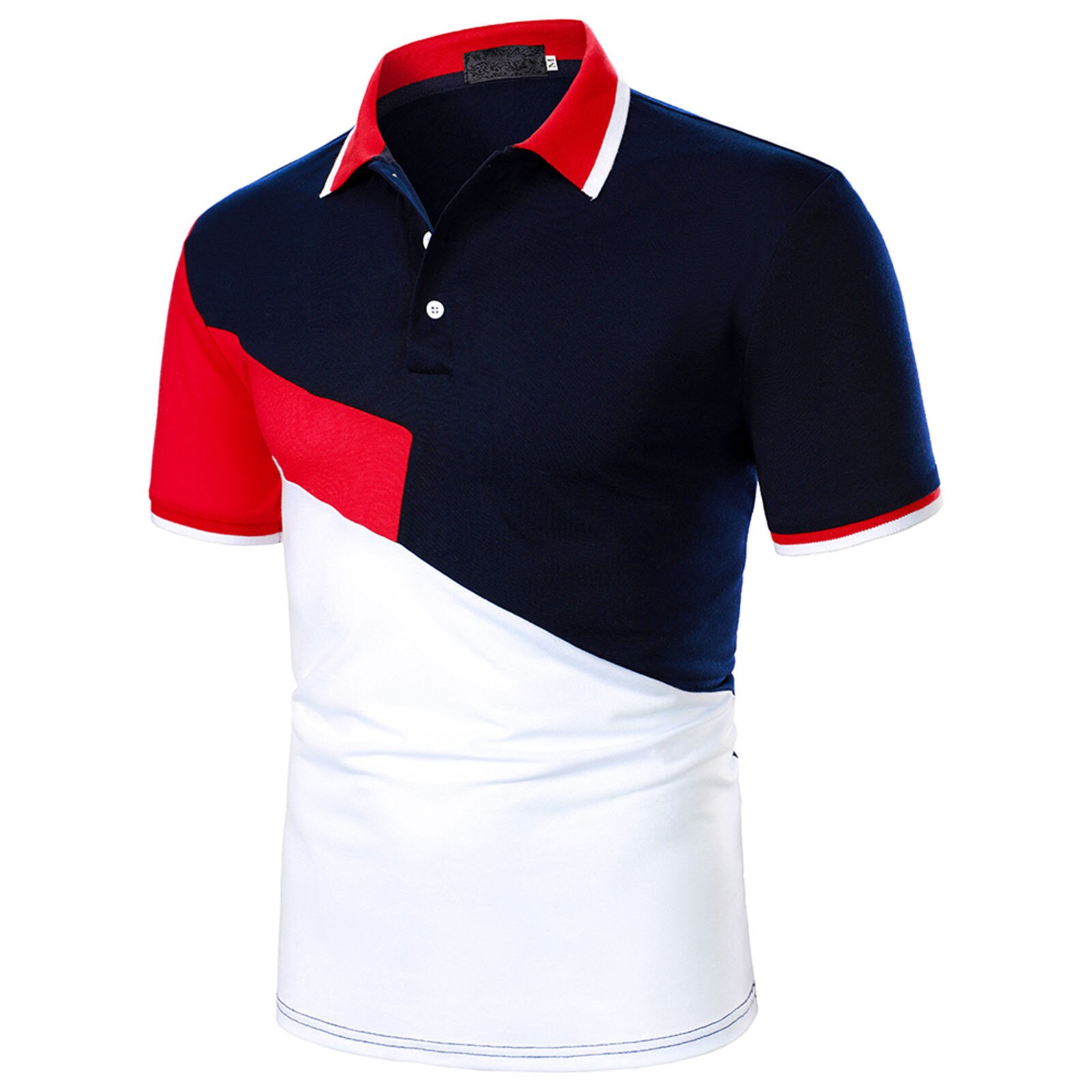 2021 Polo Shirts Men's Summer Fashion Casual Print Button Short Sleeve Shirt male clothing chemise homme футболка мужская