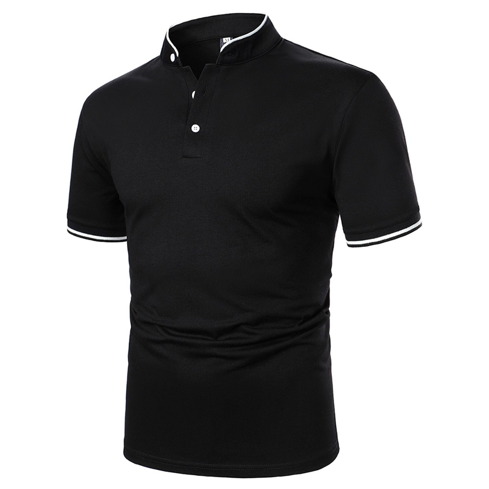 Polo Shirts Men's Summer Casual Solid Color Button Short-sleeved Shirt men clothing Fashion Office Polo Shirts chemise homm