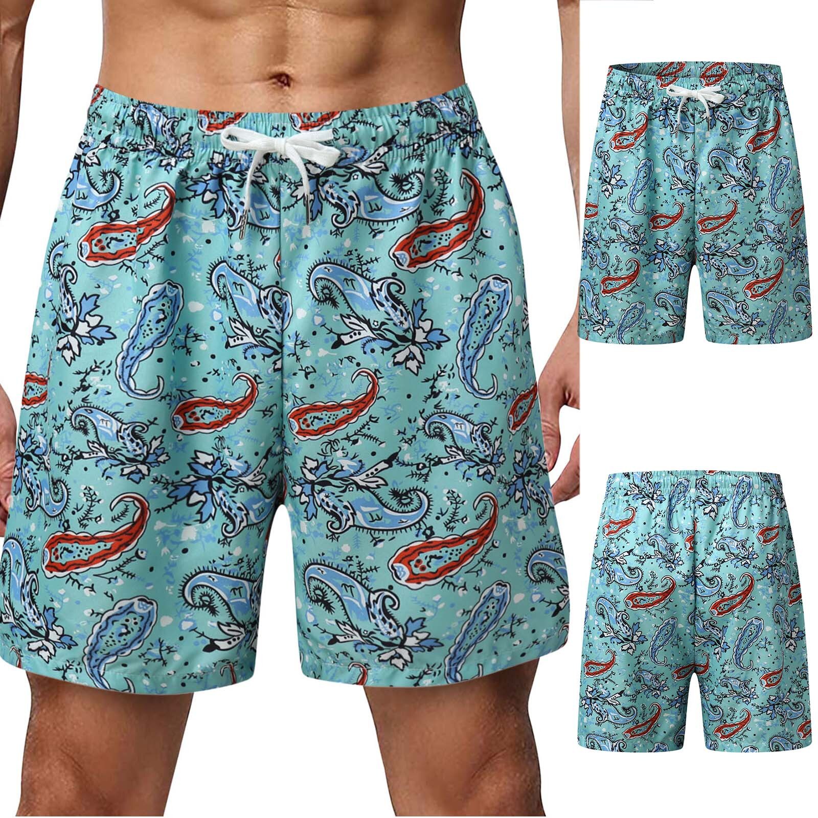 Men's Board Shorts Summer Leisure 3D Digital Printed Beach Pants Shorts Pants