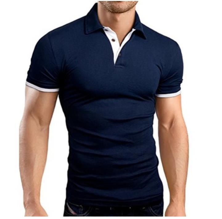 2020 Men Solid Polo Shirts Brand Mens Cotton Short-Sleeved Shirt Summer Shirt Man Clothing Asian Size S-5XL Men's Polo Shir