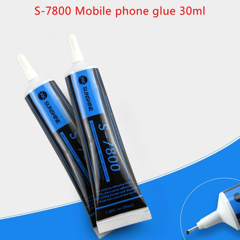 S-7800 30ml Phone Repair Adhesive Black Soft Glue LCD Screen Sticky Adhesive Framed Crack Seal Glue For iphone Bonding Adhesive