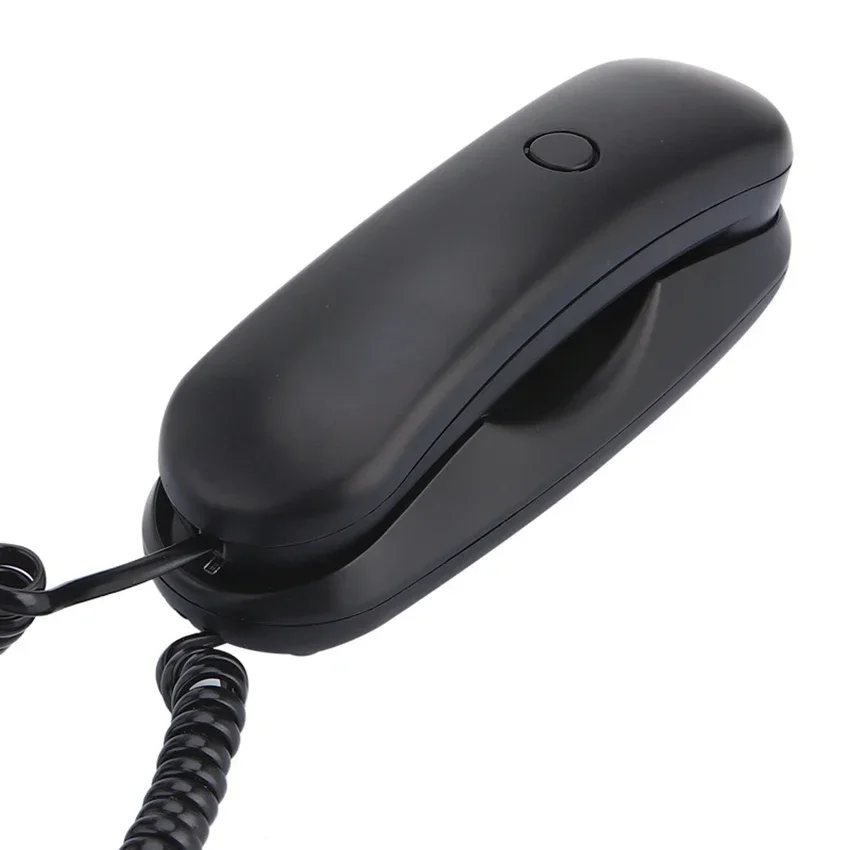 Wall Mount Desk Corded Home Office Fixed Telephone Landline Handset Phone Support SOS, Redial, Pause