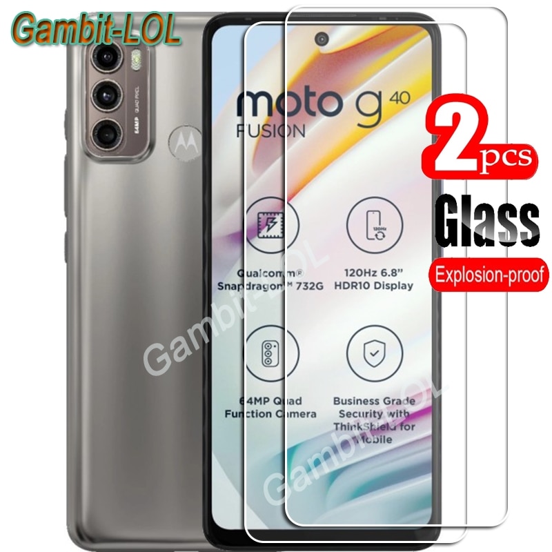 For Motorola Moto G40 Fusion Tempered Glass Protective ON PANV0005IN PANV0009IN 6.8Inch Screen Protector Smart Phone Cover Film