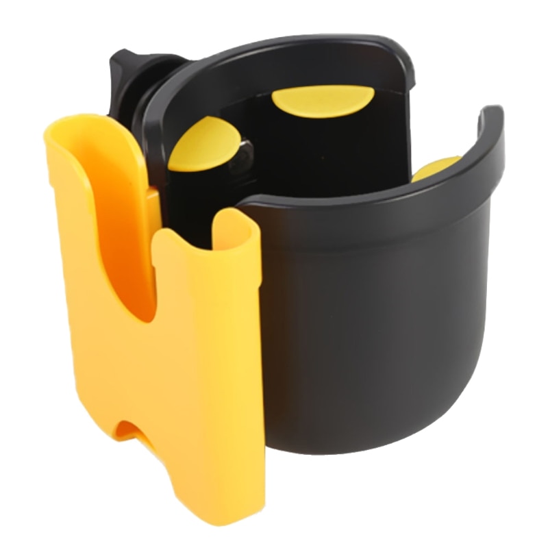 New Baby Stroller Cup Holder With Mobile Phone Case 2-in-1 Universal ABS Plastic Stroller Baby Bottle Water Cup Holder