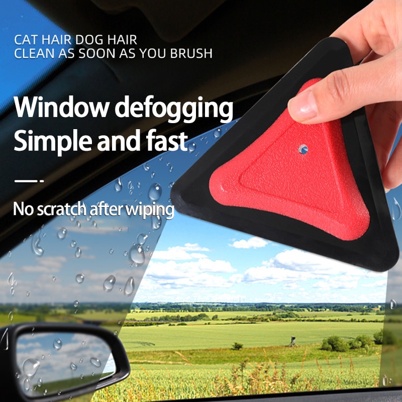 1pcs Car Window Glass Defogging Wiper Car Wash Accessories Scraper Multi-purpose Car Interior Cleaning Silicone Pet Scraper