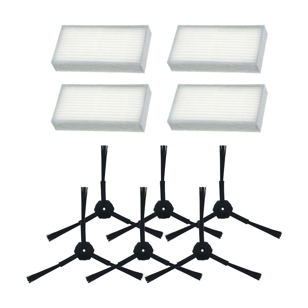 Pack HEPA Filter for ilife v5 x5 panda x500 ECOVACS CR120 X600 Side Brush hepa Filter Vacuum Cleaner Accessories