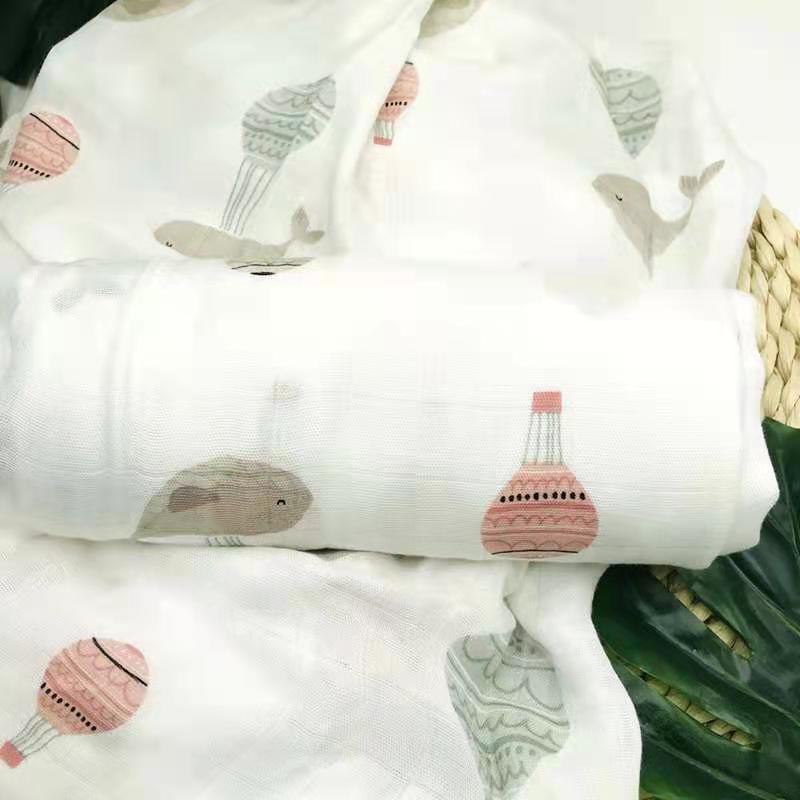 ins hot balloon muslin baby blanket 100% bamboo fiber swaddle soft newborn blankets bath gauze infant wrap sleepsack stroller