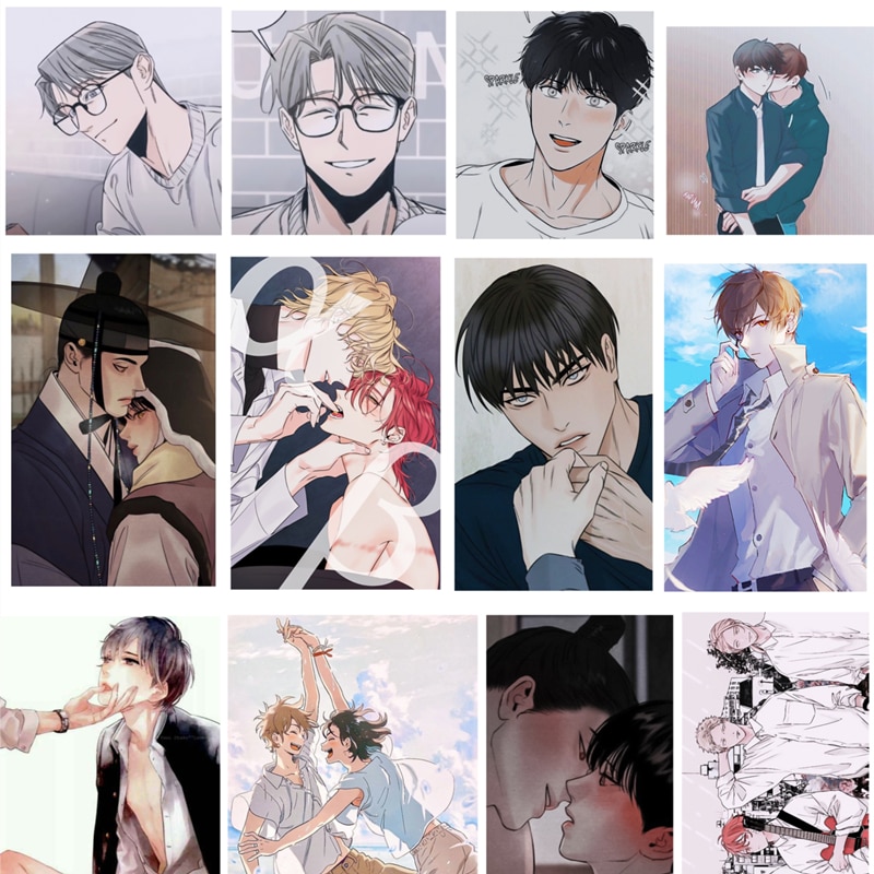 Cute Anime boy Paper Stickers Homemade Bookkeeping Decals on Laptop / Decorative scrapbooking / DIY stickers