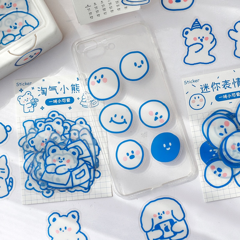 PET Cute 40pcs/lot Small Size Laptop Stickers DIY Pets Animals for Laptop Planners Scrapbook Suitcase Diary Notebooks Album