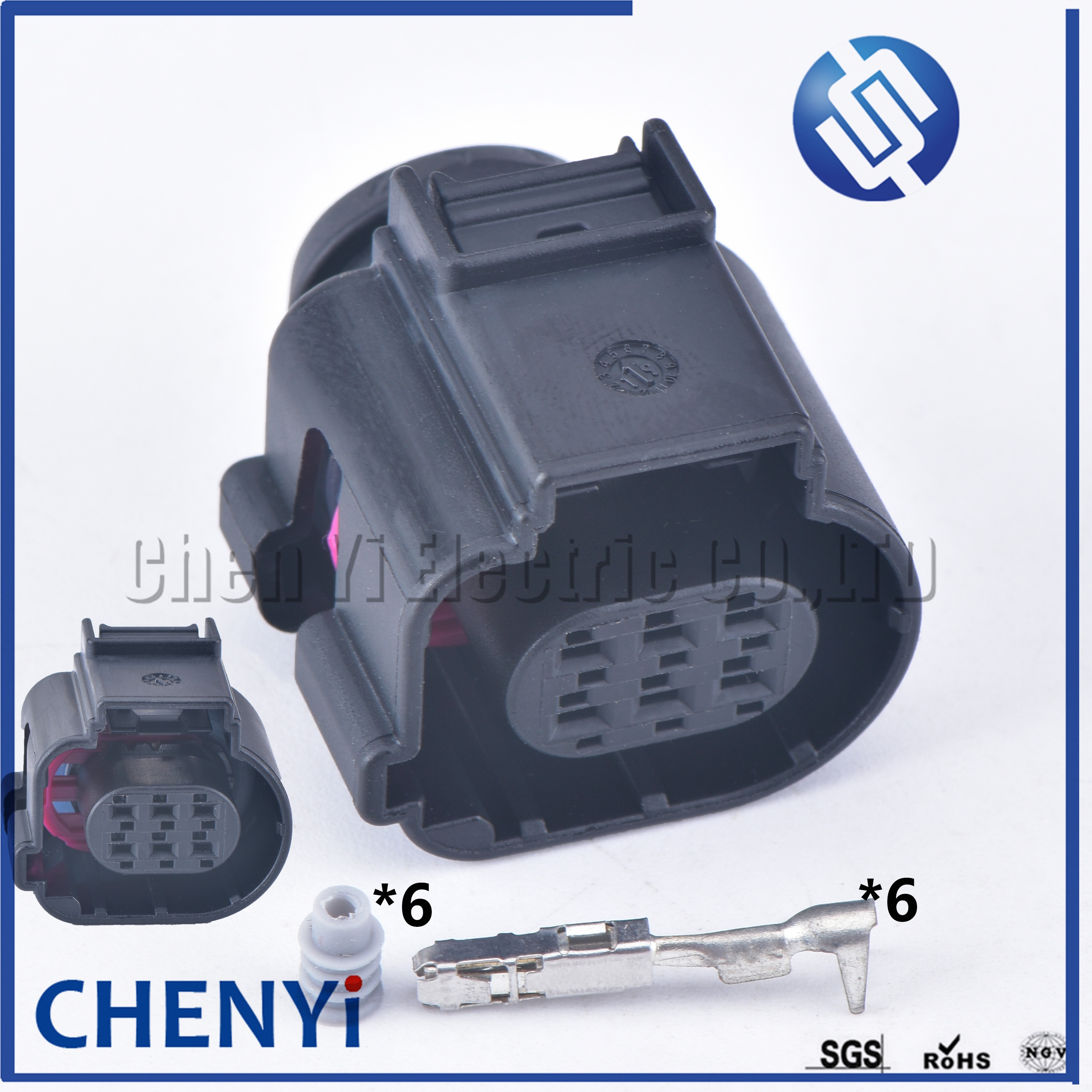 1 set 6 Pin 1.5 series female Automotive waterproof connector 4H0973713D for VW Audi 4H0 973 713D