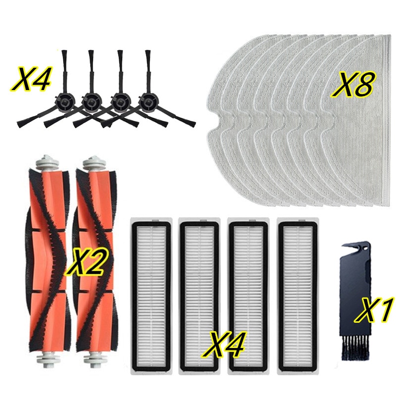 For Dreame Bot L10 Pro Robotic Vacuum Cleaner Parts Kits Main Side Brush Filters Mop