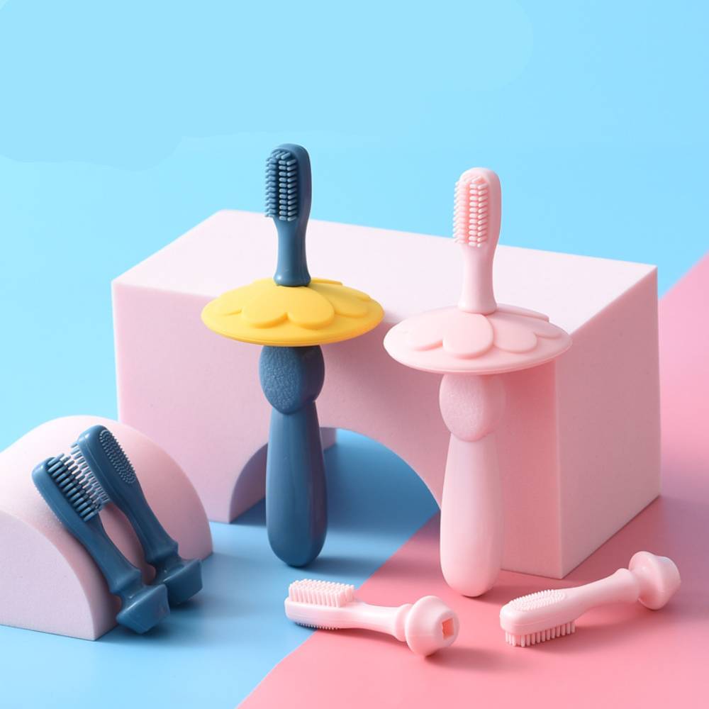 3pcs/set Baby Soft Silicone Training Toothbrush Baby Children Dental Oral Care Tooth Brush Tool Baby Kid Tooth Brush Dental Care