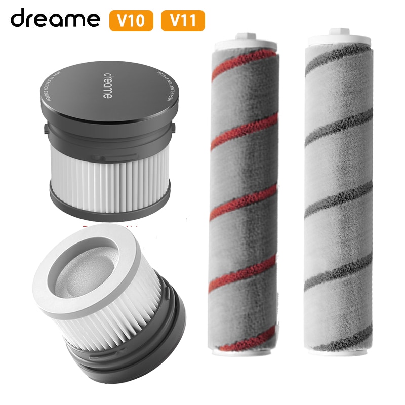 For Dreame V10 V11 Handheld Vacuum Cleaner Spare Parts Kits HEPA Filter Roller brush Soft Fluff Brush Main brush