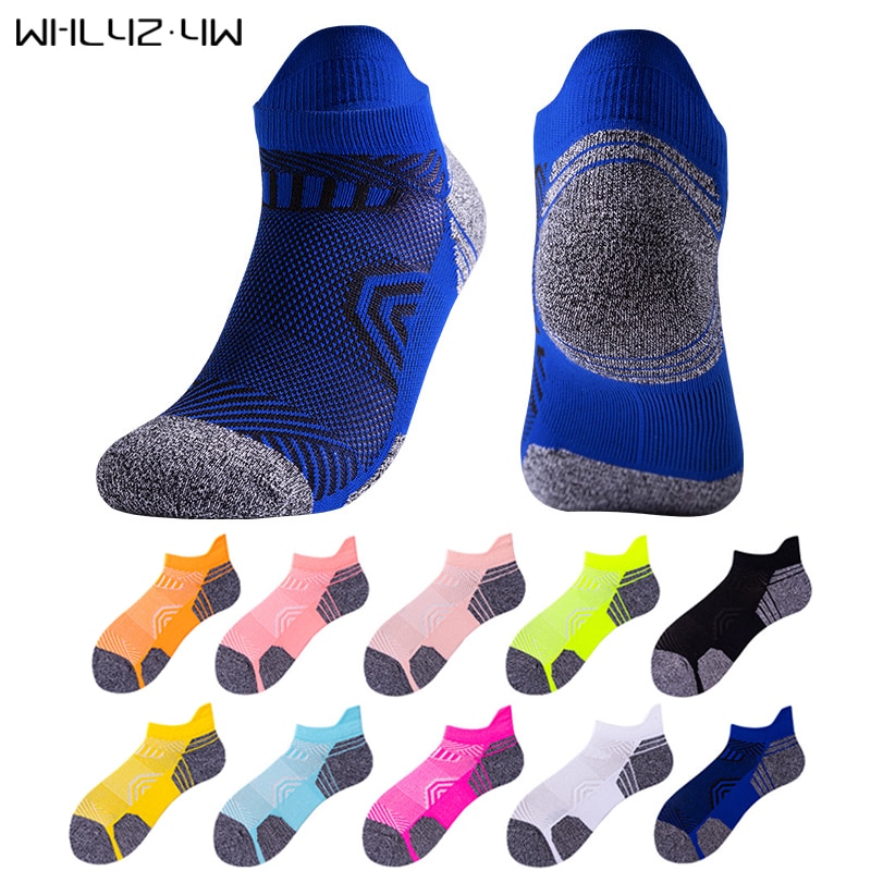 Outdoor Basketball Ankle Socks Men Nylon Bright Color Quick-Drying Breathable No Show Bike Running Sport Travel Socks Novelty