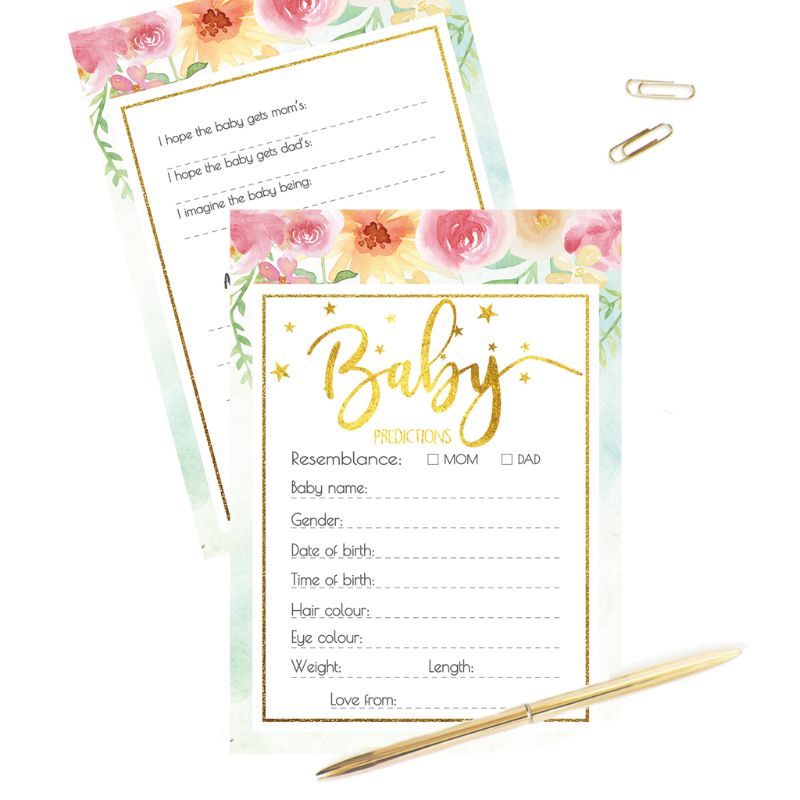 10Pack Baby Prediction and Advice Cards Shower Game Advice Cards for Girl or Boy Advice Book Fun Gender Neutral Shower Party