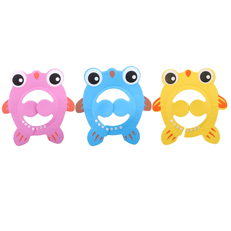 Bath & Shower Product Baby Hat Shampoo Cap Goldfish Ear Protection New Hot Baby Bath Adjustable Shower Hat Children Shower C