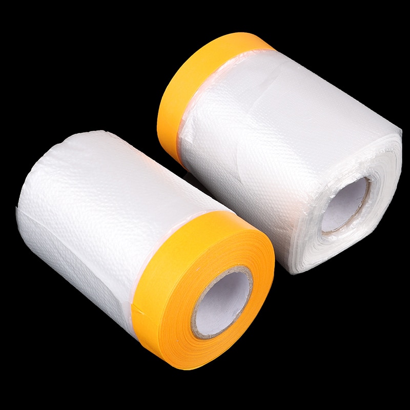 1pc New Oil Painting Masking Film Tape Furniture Car Protect Cover Plastic Film Barrier