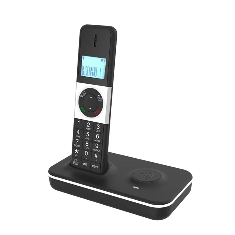 Digital Cordless Telephone Caller ID Hands-Free Calling Fixed Phone Home Landline Phone Intercom and 16 Languages Home Office