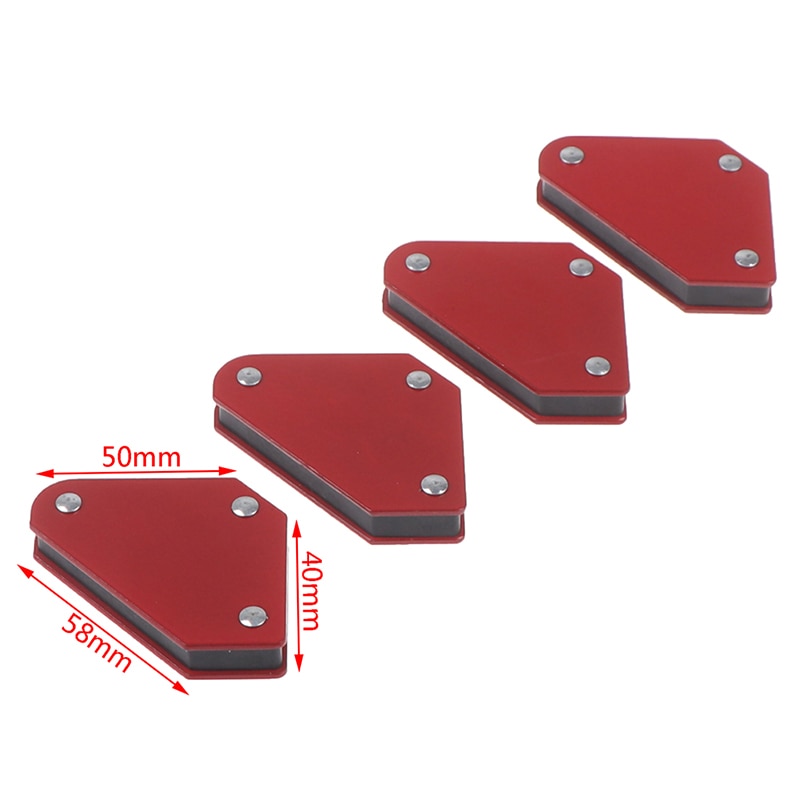 4Pcs/set Hot Sale Triangle Welding Positioner Magnetic Fixed Angle Soldering Locator Tools Without Switch Welding Accessories