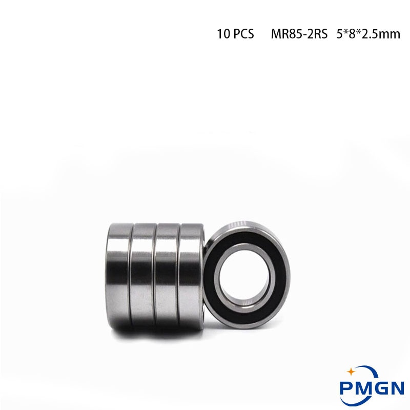 10PCS ABEC-5 MR85-2RS MR85 2RS MR85 RS MR85RS 5*8*2.5 5x8x2.5 Mm Rubber Sealed Miniature High Quality Deep Groove Ball Bearing
