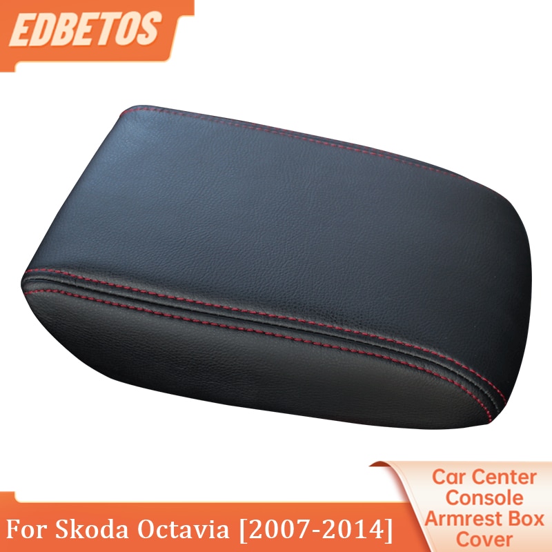 Center Console Lid Armrest Soft Pad Protector Cushion Cover Compatible For 2007 2008 2009 2010 2011 2012 2013 2014 Skoda Octavia