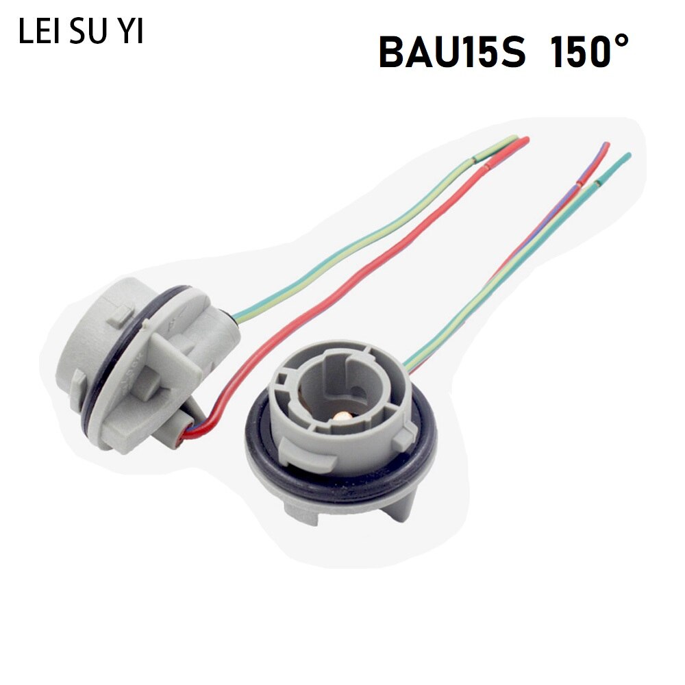 10 Pcs BAU15S Adapter Car Auto Led Bulb Socket Connector Pre-wiring Plug Female Adaptor Holder