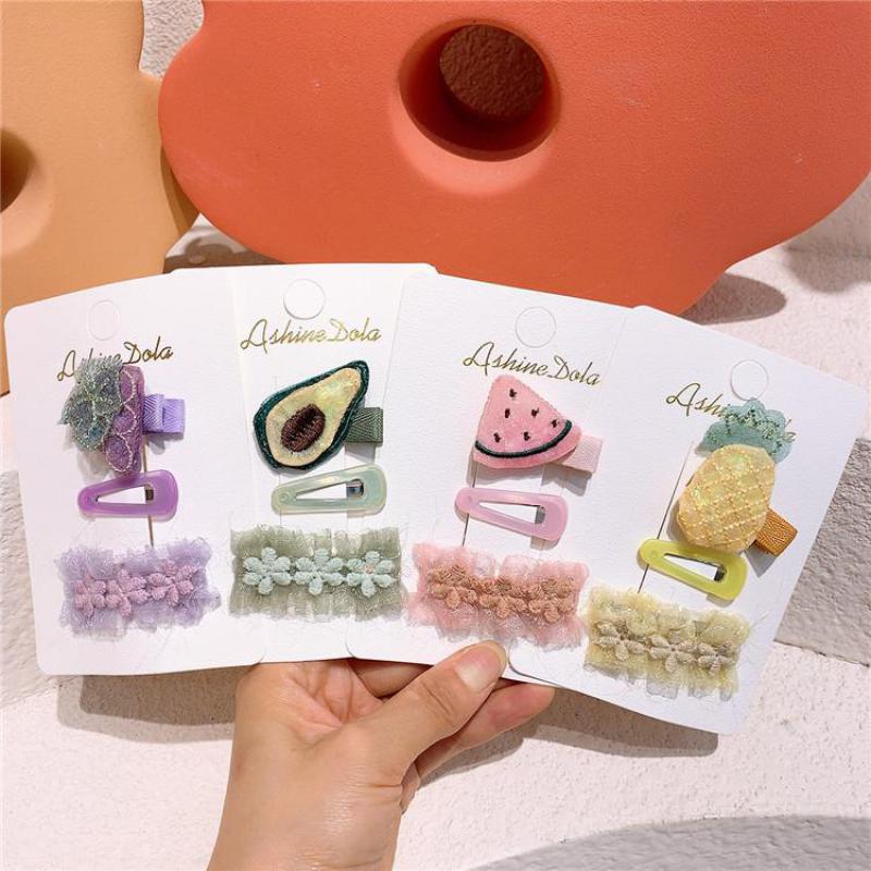 Cute Mesh Floral Hair Pins Hair Clips Girls Hair Accessories Children Hair Styling Tools Barrettes Kids Hair Wear Headdress