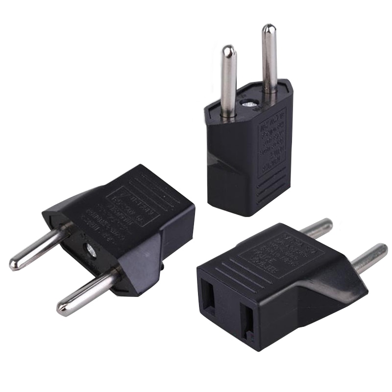 1 PCS Portable Travel Converter 2 Pin Power Socket Plug Adapter EU To USA European Charger Sockets Electric Plug Adapter Supply