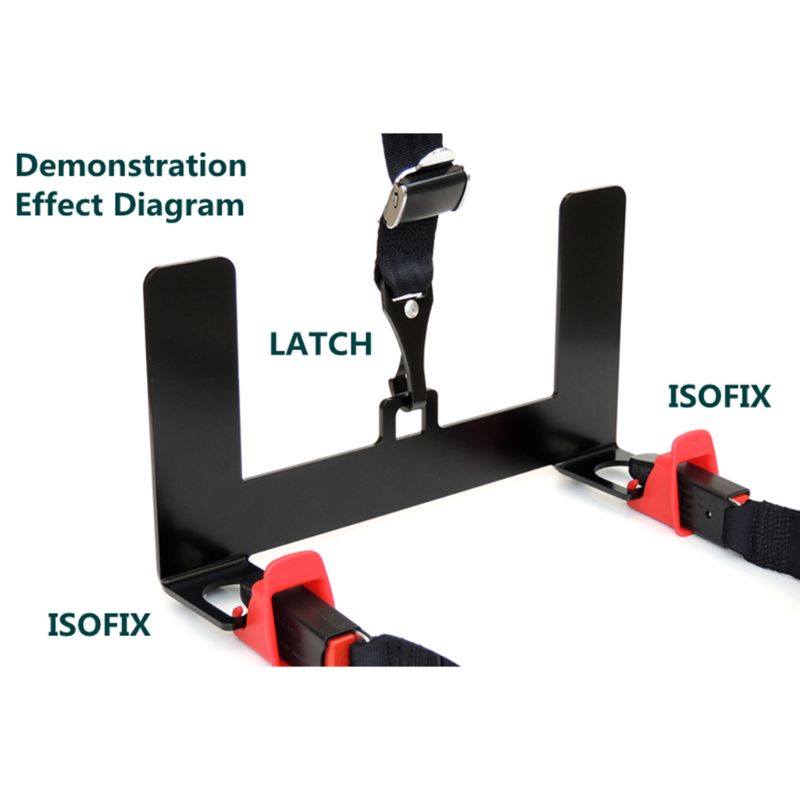 ISOFIX Bracket, Car Seat Protectors for Child Seats, Universal Car Seat Restraint Mounting Kit for ISOFIX Connector