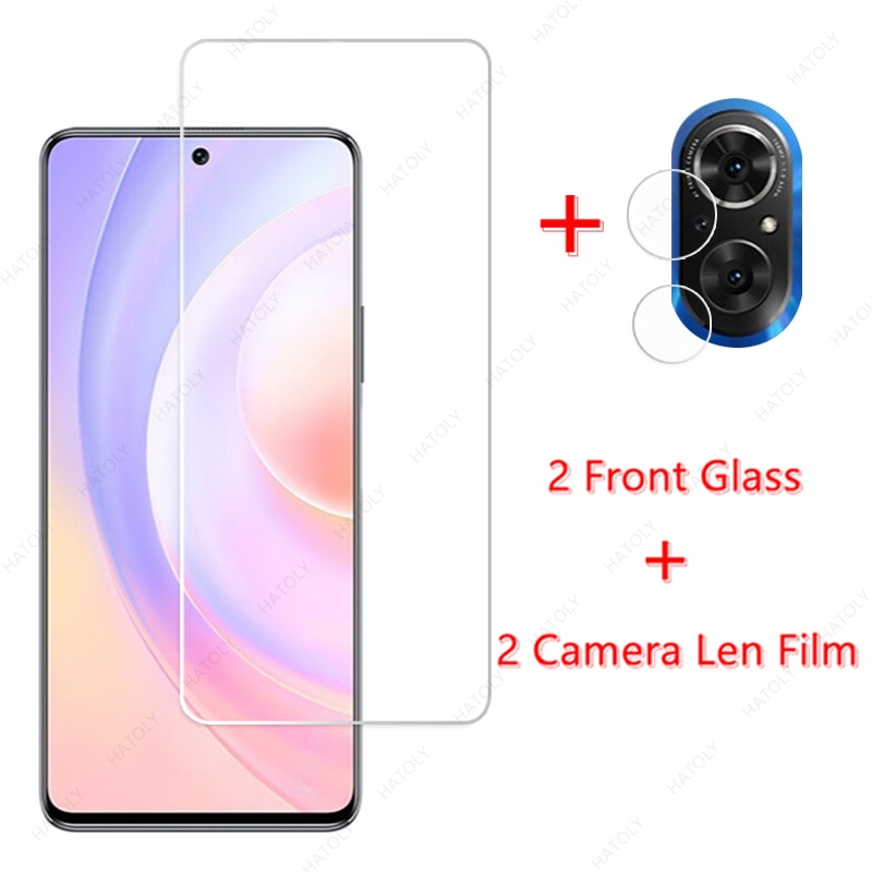2PCS For Honor 50 SE Glass for Honor 50 SE Tempered Glass Film Screen Protector HD Camera Len Film
