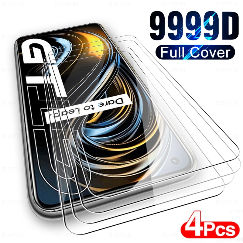 4pcs realmi gt glass tempered glasses for realmy realm realme gt neo 5g 6.43" hd anti-scratch screen protectors film realme