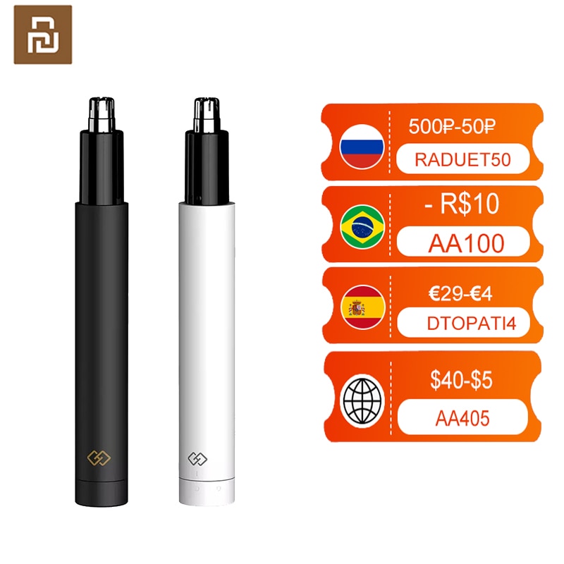 Xiaomi Youpin HN1 Electric Nose hair Trimmers for men Portable Nose and ear trimmer Hair Shaver Clipper Safety Removal Cleaner