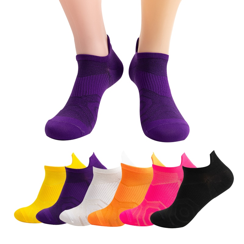 3 Pairs/lot Solid Women's Short Ankle Socks Pack Women Sports Streets Candy Colors Soft Compression Socks Set Purple Men Un