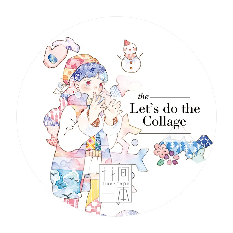 3.8cmx10m We Love Collage Stickers Masking Tape